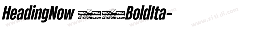 HeadingNow 46BoldIta字体转换
